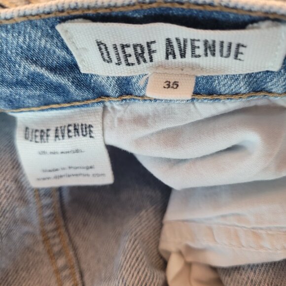 NEW  DJERF AVENUE Women's Relaxed Jeans Washed Blue - Tall Size 35 - Picture 6 of 6